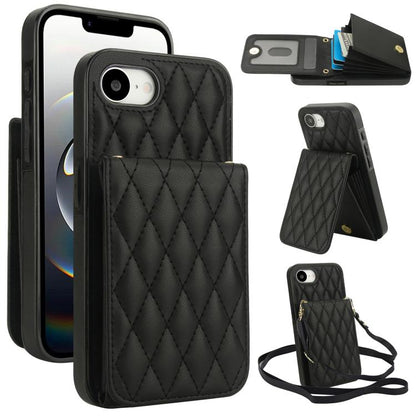 YM015 Crossbody Rhombic Card Bag RFID Phone Case