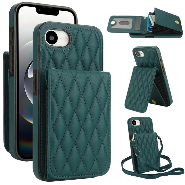 YM015 Crossbody Rhombic Card Bag RFID Phone Case