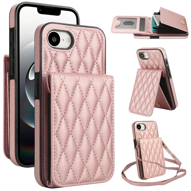 YM015 Crossbody Rhombic Card Bag RFID Phone Case