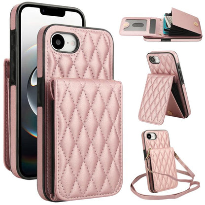 YM015 Crossbody Rhombic Card Bag RFID Phone Case