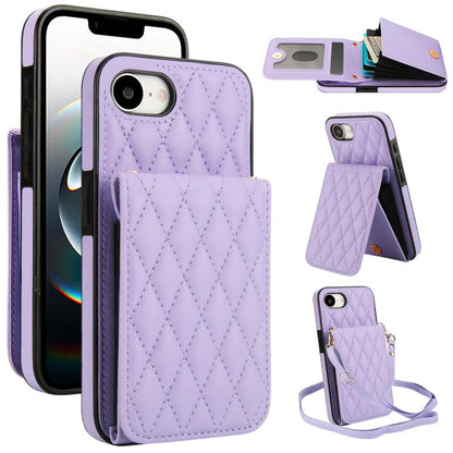 YM015 Crossbody Rhombic Card Bag RFID Phone Case