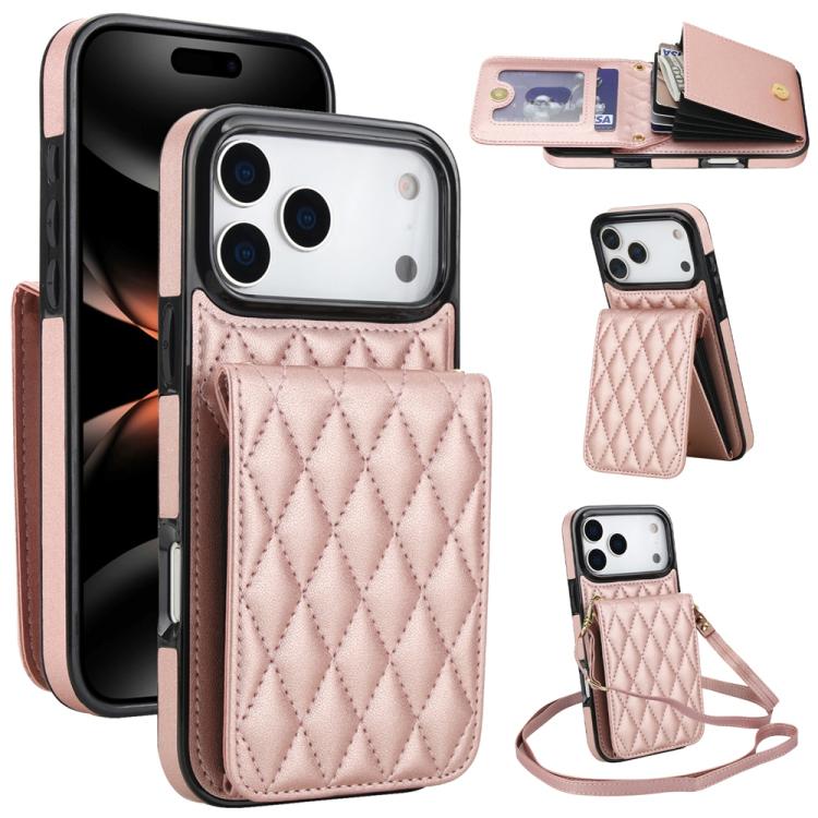 YM015 Crossbody Rhombic Card Bag RFID Phone Case