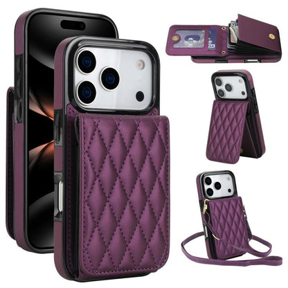 YM015 Crossbody Rhombic Card Bag RFID Phone Case