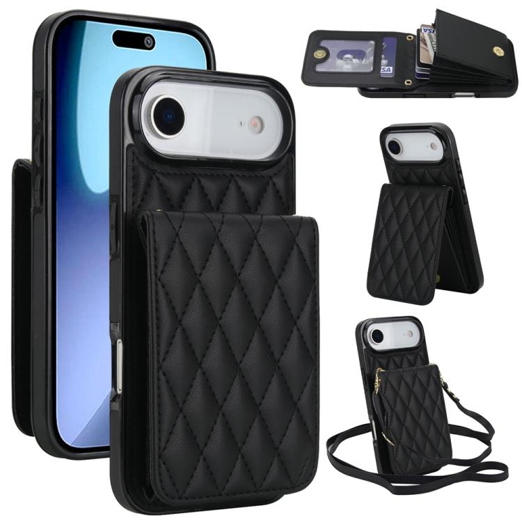 YM015 Crossbody Rhombic Card Bag RFID Phone Case