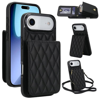 YM015 Crossbody Rhombic Card Bag RFID Phone Case