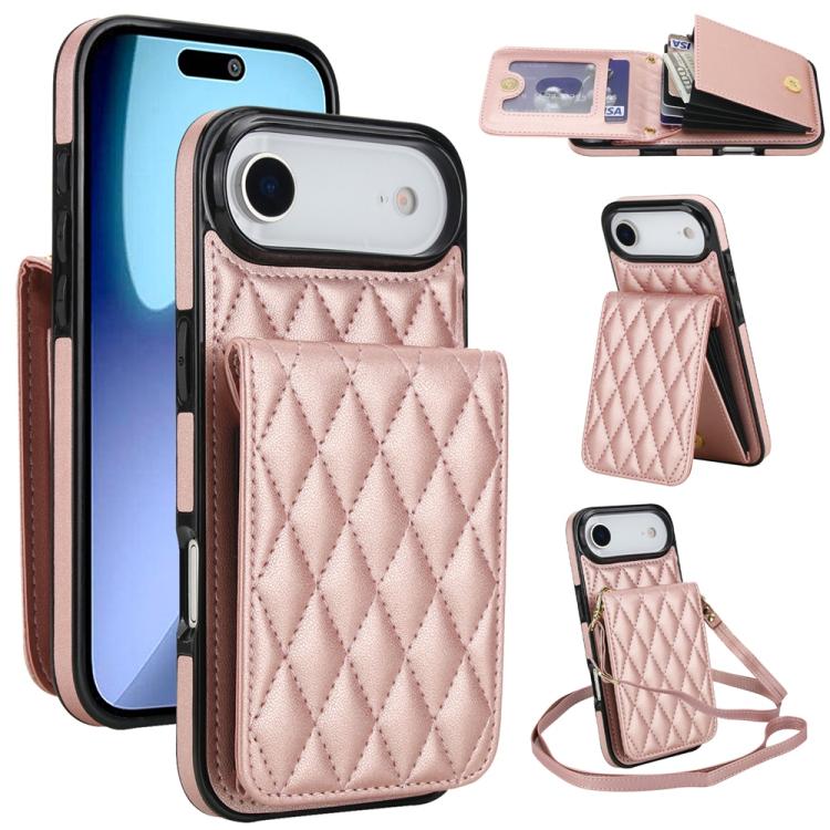 YM015 Crossbody Rhombic Card Bag RFID Phone Case