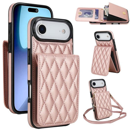 YM015 Crossbody Rhombic Card Bag RFID Phone Case