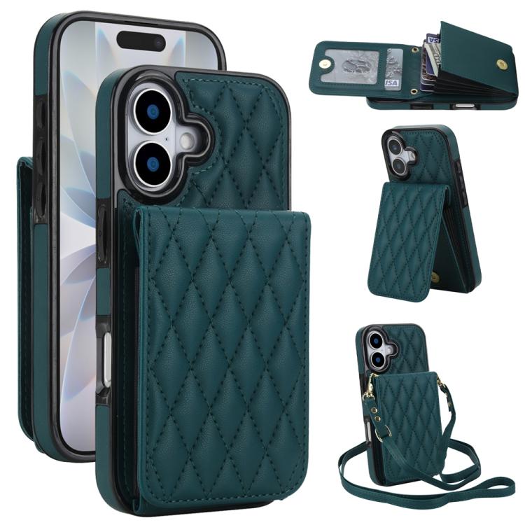 YM015 Crossbody Rhombic Card Bag RFID Phone Case