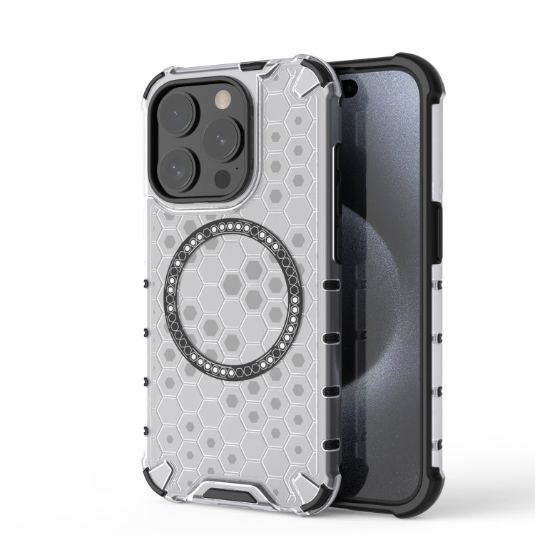 Honeycomb Magnetic Ring Shockproof Phone Case, For iPhone 16e, For iPhone 16 Pro Max�������������...