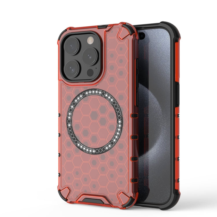 Honeycomb Magnetic Ring Shockproof Phone Case, For iPhone 16e, For iPhone 16 Pro Max�������������...