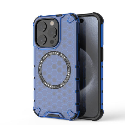Honeycomb Magnetic Ring Shockproof Phone Case, For iPhone 16e, For iPhone 16 Pro Max�������������...
