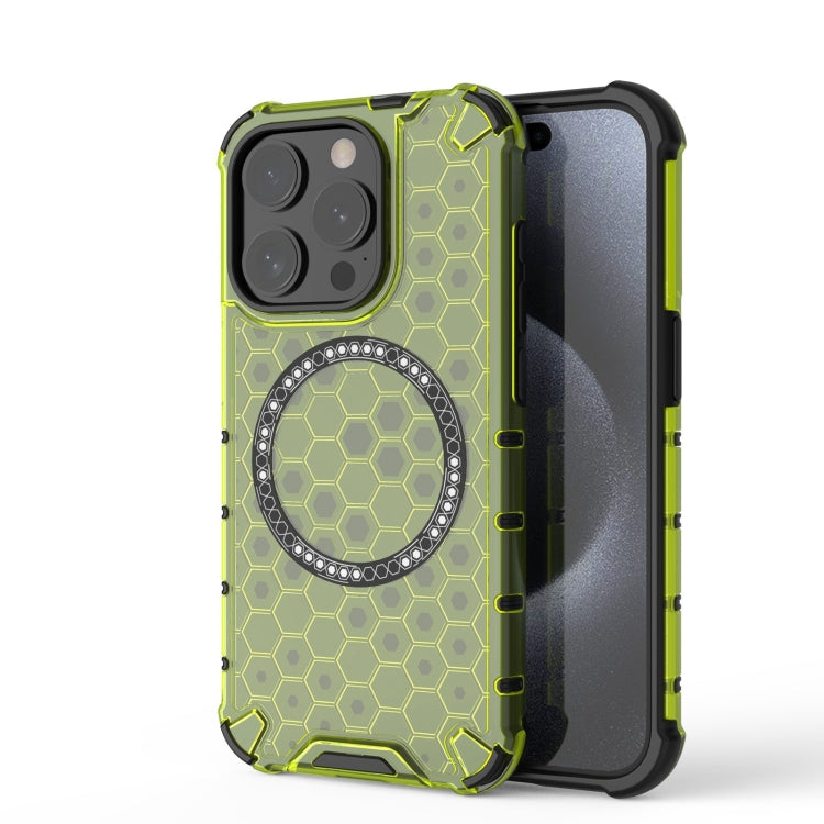 Honeycomb Magnetic Ring Shockproof Phone Case, For iPhone 16e, For iPhone 16 Pro Max�������������...