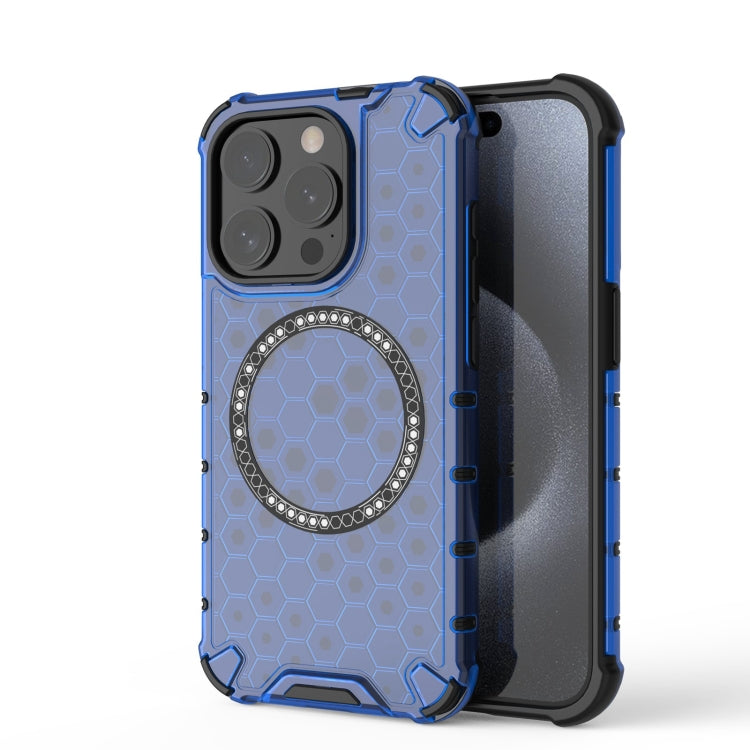 Honeycomb Magnetic Ring Shockproof Phone Case, For iPhone 16e, For iPhone 16 Pro Max�������������...