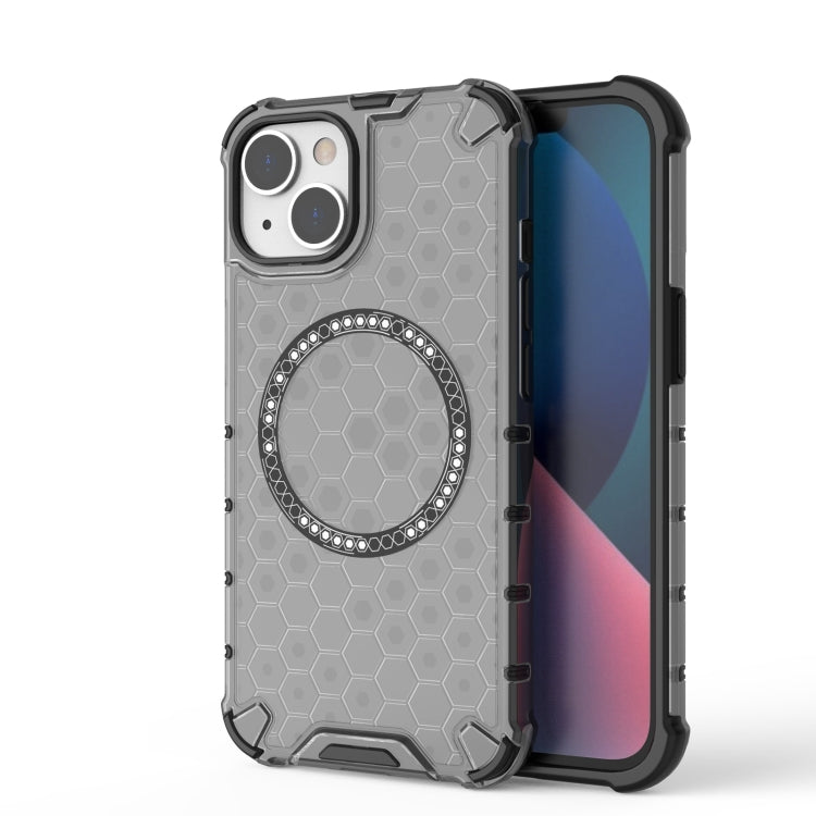 Honeycomb Magnetic Ring Shockproof Phone Case, For iPhone 16e, For iPhone 16 Pro Max�������������...