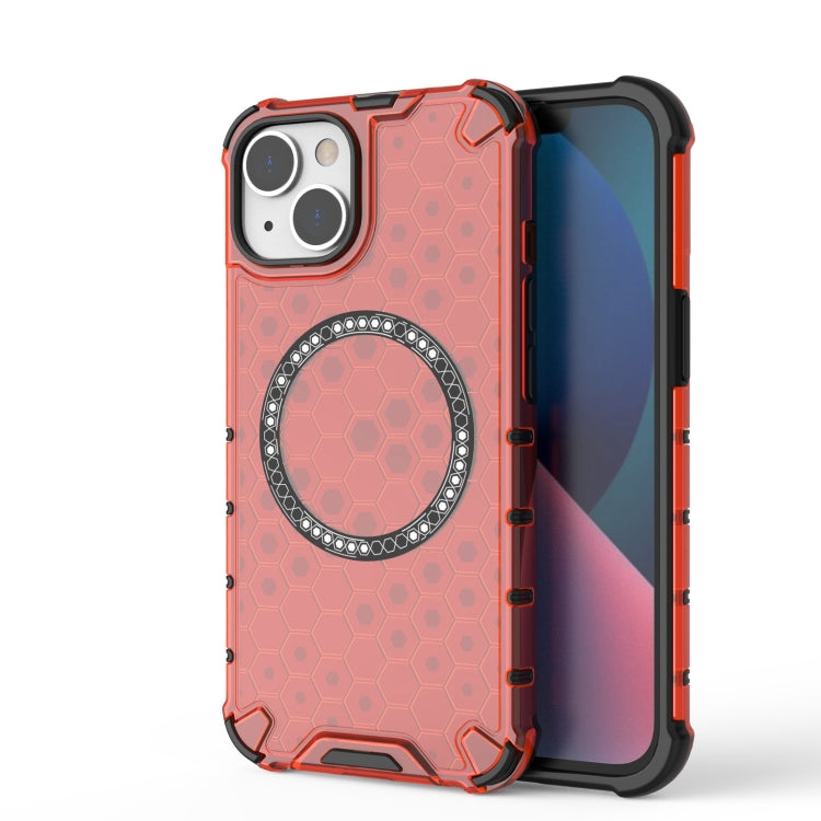 Honeycomb Magnetic Ring Shockproof Phone Case, For iPhone 16e, For iPhone 16 Pro Max�������������...
