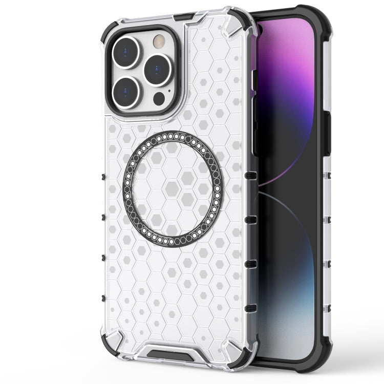 Honeycomb Magnetic Ring Shockproof Phone Case, For iPhone 16e, For iPhone 16 Pro Max�������������...