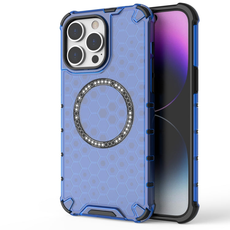 Honeycomb Magnetic Ring Shockproof Phone Case, For iPhone 16e, For iPhone 16 Pro Max�������������...