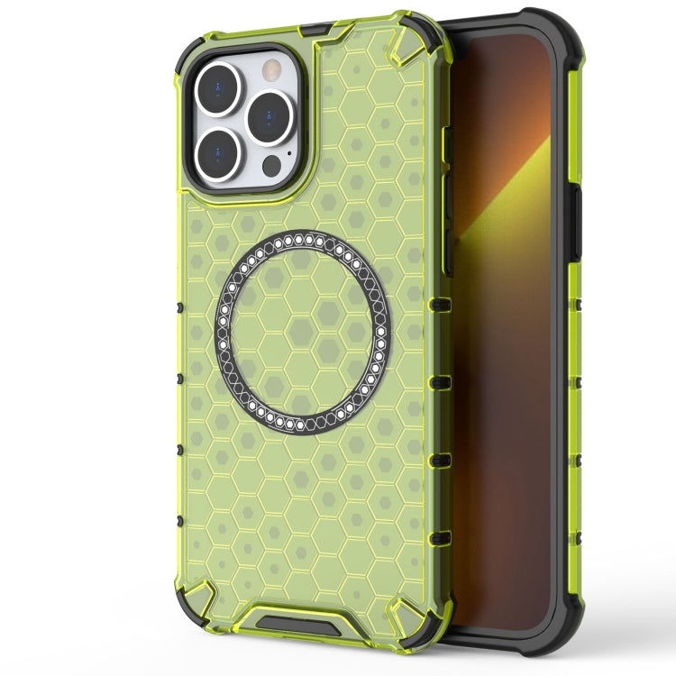 Honeycomb Magnetic Ring Shockproof Phone Case, For iPhone 16e, For iPhone 16 Pro Max�������������...