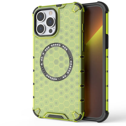 Honeycomb Magnetic Ring Shockproof Phone Case, For iPhone 16e, For iPhone 16 Pro Max�������������...
