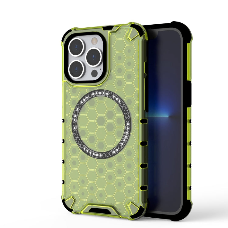 Honeycomb Magnetic Ring Shockproof Phone Case, For iPhone 16e, For iPhone 16 Pro Max�������������...