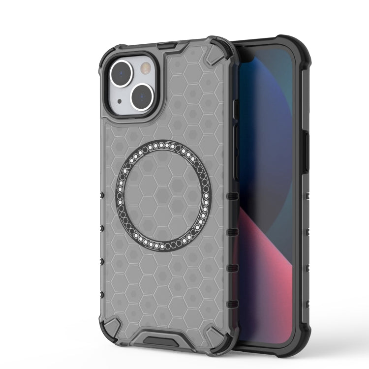 Honeycomb Magnetic Ring Shockproof Phone Case, For iPhone 16e, For iPhone 16 Pro Max�������������...
