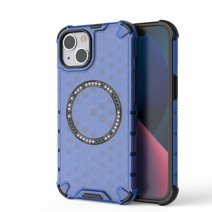 Honeycomb Magnetic Ring Shockproof Phone Case, For iPhone 16e, For iPhone 16 Pro Max�������������...