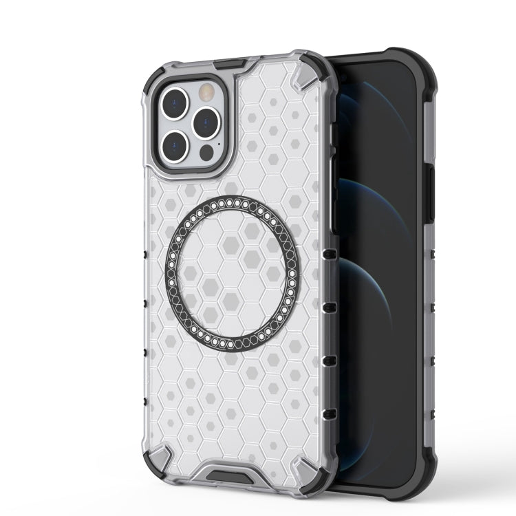 Honeycomb Magnetic Ring Shockproof Phone Case, For iPhone 16e, For iPhone 16 Pro Max�������������...