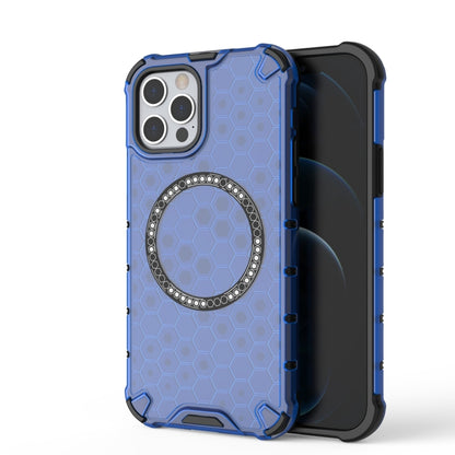 Honeycomb Magnetic Ring Shockproof Phone Case, For iPhone 16e, For iPhone 16 Pro Max�������������...