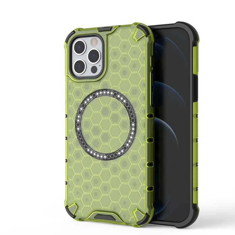 Honeycomb Magnetic Ring Shockproof Phone Case, For iPhone 16e, For iPhone 16 Pro Max�������������...