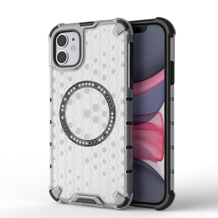 Honeycomb Magnetic Ring Shockproof Phone Case, For iPhone 11, For iPhone 11 Pro