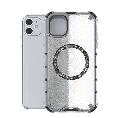 Honeycomb Magnetic Ring Shockproof Phone Case, For iPhone 11, For iPhone 11 Pro