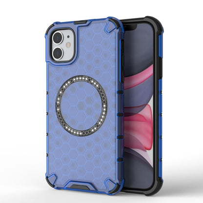 Honeycomb Magnetic Ring Shockproof Phone Case, For iPhone 11, For iPhone 11 Pro