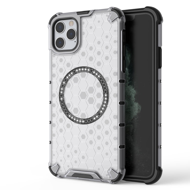 Honeycomb Magnetic Ring Shockproof Phone Case, For iPhone 11, For iPhone 11 Pro