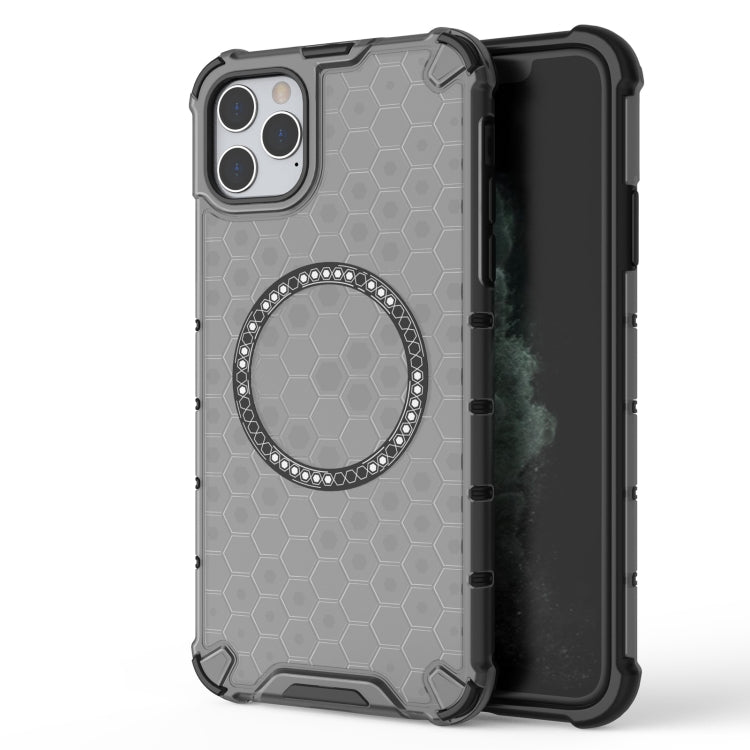 Honeycomb Magnetic Ring Shockproof Phone Case, For iPhone 11, For iPhone 11 Pro