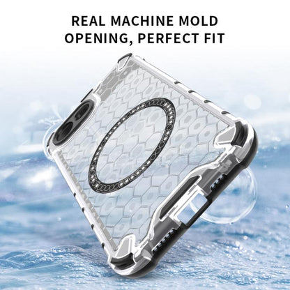 Honeycomb Magnetic Ring Shockproof Phone Case, For iPhone 16e, For iPhone 16 Pro Max�������������...