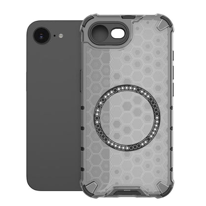 Honeycomb Magnetic Ring Shockproof Phone Case, For iPhone 16e, For iPhone 16 Pro Max�������������...
