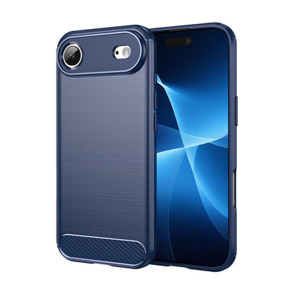 Brushed Texture Carbon Fiber TPU Phone Case