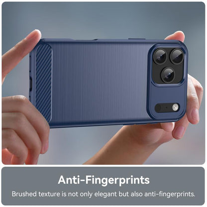 Brushed Texture Carbon Fiber TPU Phone Case
