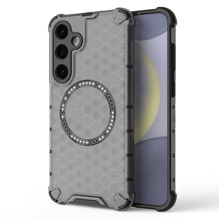 Honeycomb Magnetic Ring Shockproof Phone Case, For Samsung Galaxy S25 Edge 5G��������������������...