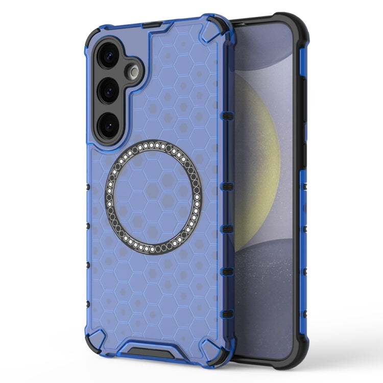 Honeycomb Magnetic Ring Shockproof Phone Case, For Samsung Galaxy S25 Edge 5G��������������������...