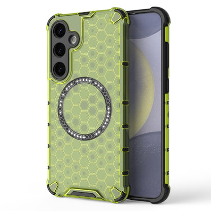 Honeycomb Magnetic Ring Shockproof Phone Case, For Samsung Galaxy S25 Edge 5G��������������������...