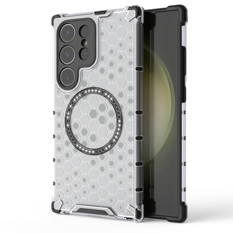 Honeycomb Magnetic Ring Shockproof Phone Case, For Samsung Galaxy S25 Edge 5G��������������������...