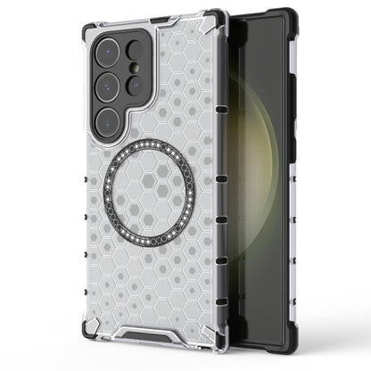 Honeycomb Magnetic Ring Shockproof Phone Case, For Samsung Galaxy S25 Edge 5G��������������������...