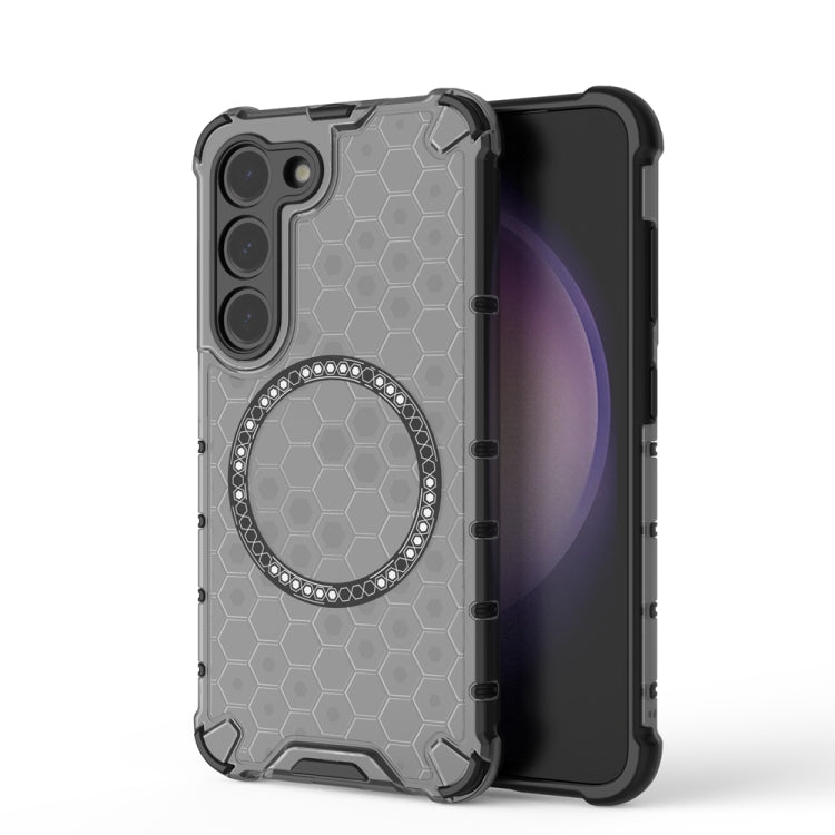 Honeycomb Magnetic Ring Shockproof Phone Case, For Samsung Galaxy S25 Edge 5G��������������������...