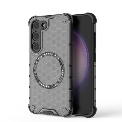 Honeycomb Magnetic Ring Shockproof Phone Case, For Samsung Galaxy S25 Edge 5G��������������������...