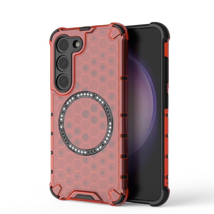 Honeycomb Magnetic Ring Shockproof Phone Case, For Samsung Galaxy S25 Edge 5G��������������������...