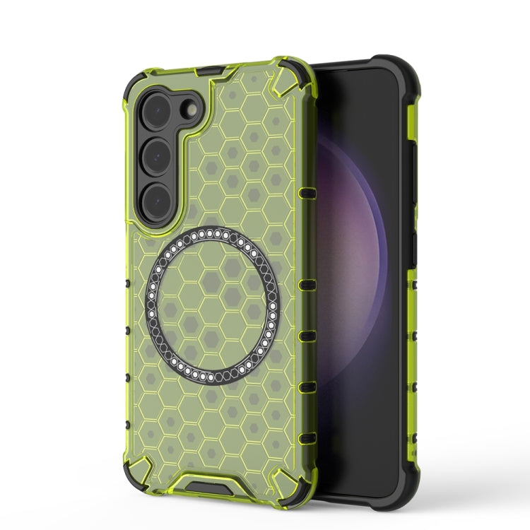 Honeycomb Magnetic Ring Shockproof Phone Case, For Samsung Galaxy S25 Edge 5G��������������������...