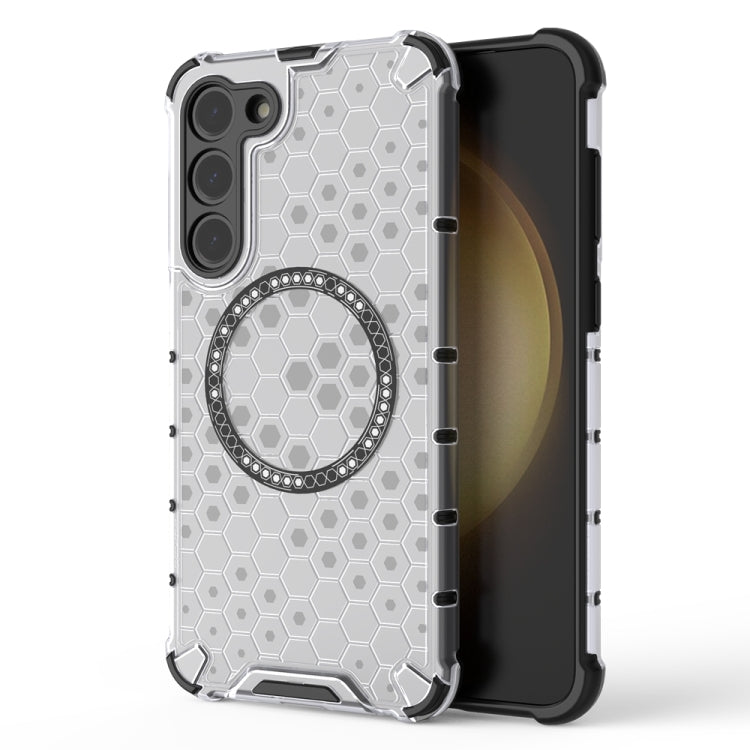 Honeycomb Magnetic Ring Shockproof Phone Case, For Samsung Galaxy S25 Edge 5G��������������������...