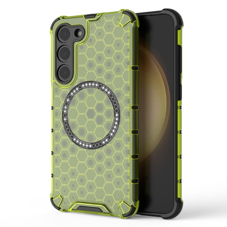 Honeycomb Magnetic Ring Shockproof Phone Case, For Samsung Galaxy S25 Edge 5G��������������������...