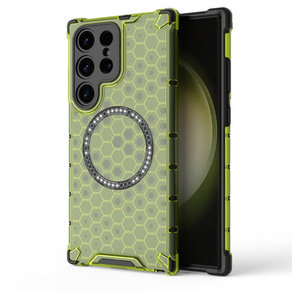 Honeycomb Magnetic Ring Shockproof Phone Case, For Samsung Galaxy S25 Edge 5G��������������������...